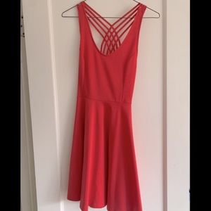 Lush (Nordstrom) Mini Dress - Unique Back Straps Color Coral Size XS